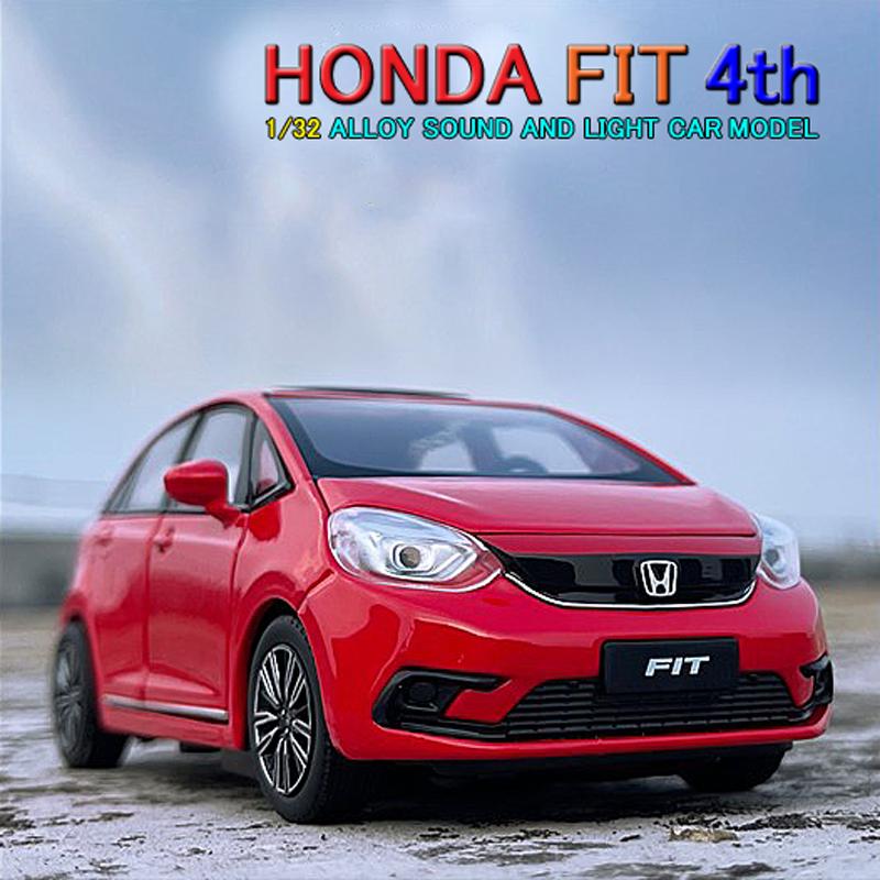 ホンダ（HONDA） FIT フィット 4th 1/32 ミニカー 全4色 ライト点灯