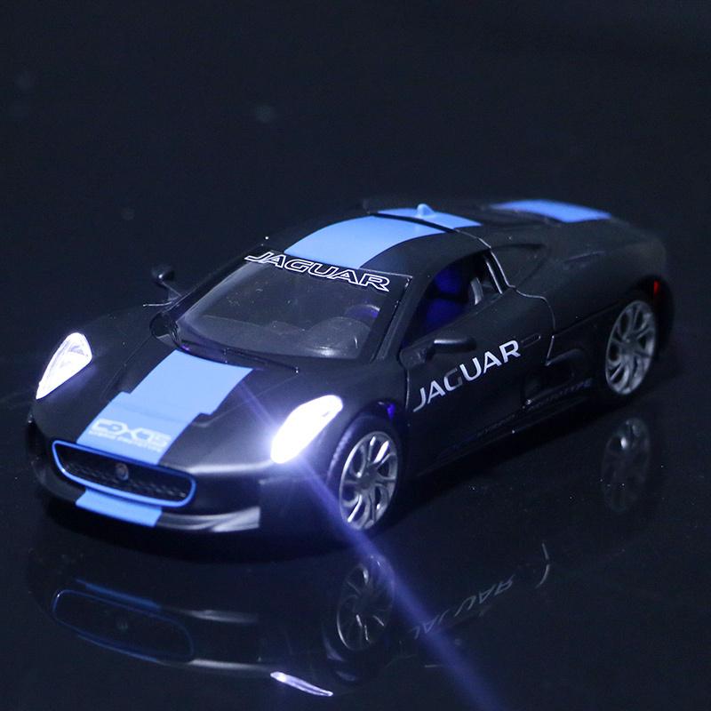 JAGUAR（ジャガー） C-X75 1/32 ミニカー 全2色 ライト点灯 合金モデル