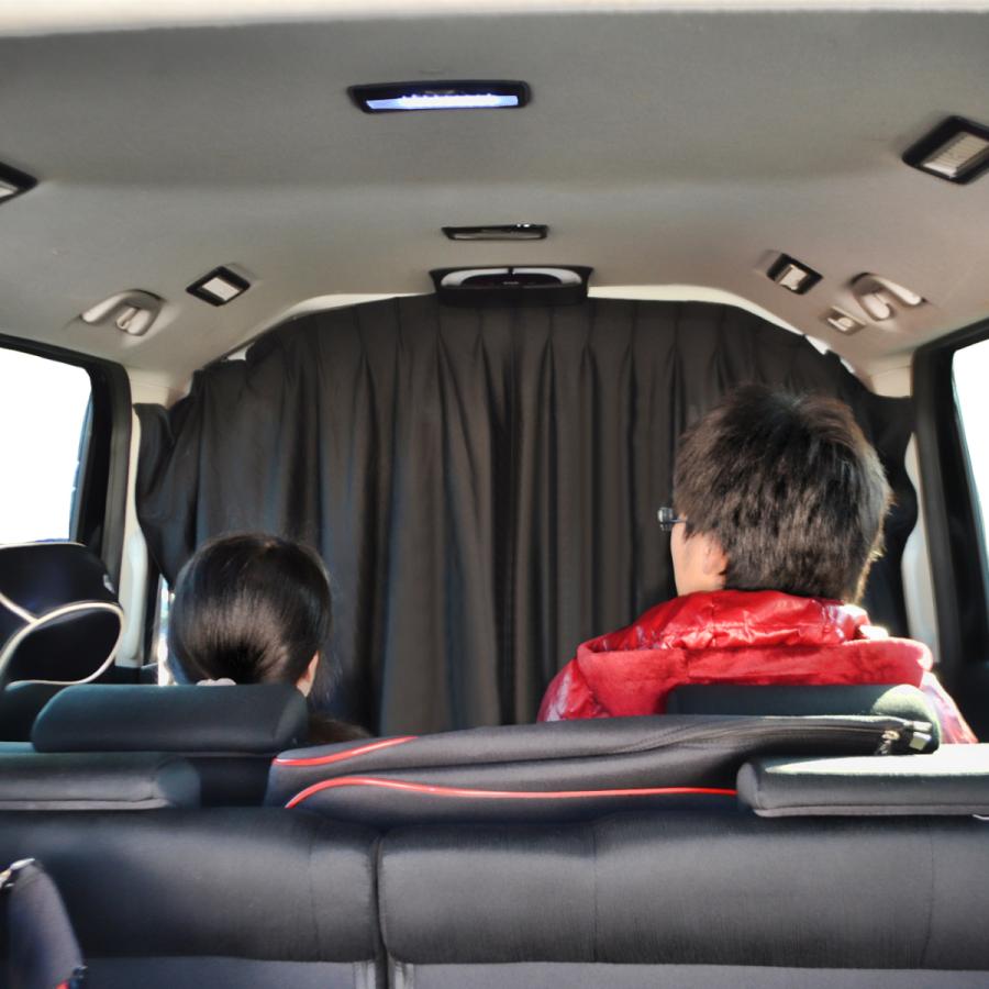 デリカD5 カスタム パーツ 車中泊 カーテン 遮光 間仕切り : ベルタ