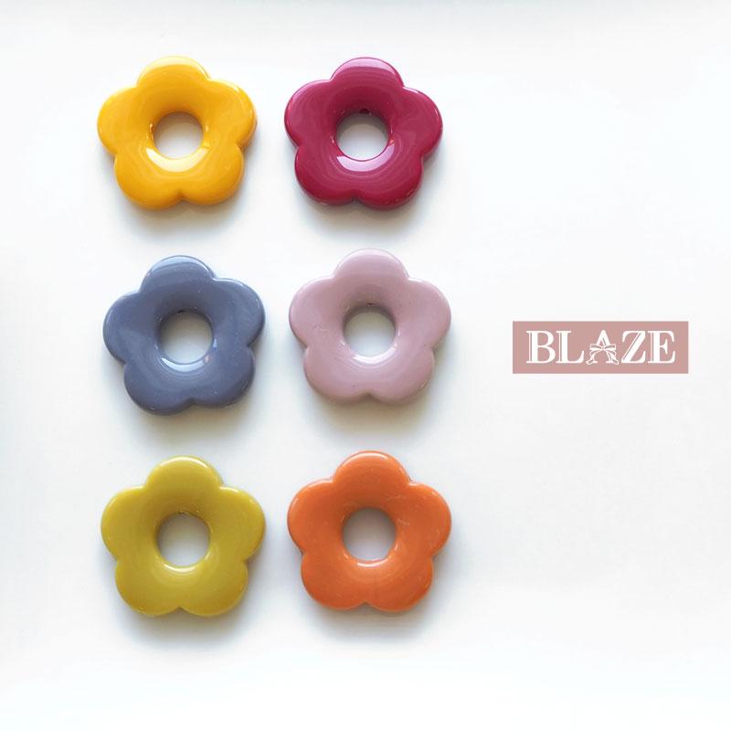BLAZE 2個入り フラワーパーツ アクリル フラワー パーツ ハンドメイド