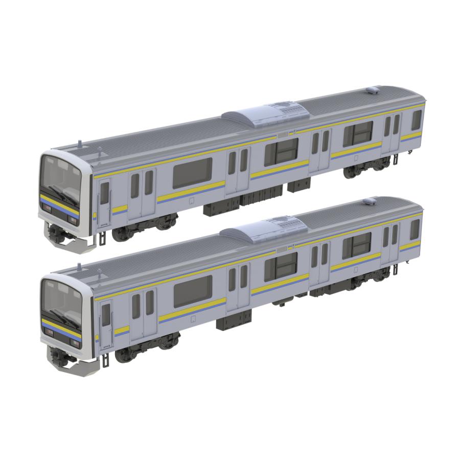 PLUM 1/80 JR東日本209系直流電車タイプ(房総色)クハ209・クハ208