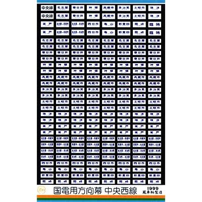 鳳車輛製造 207 国電用方向幕(中央西線) : グリーンマックス・ザ