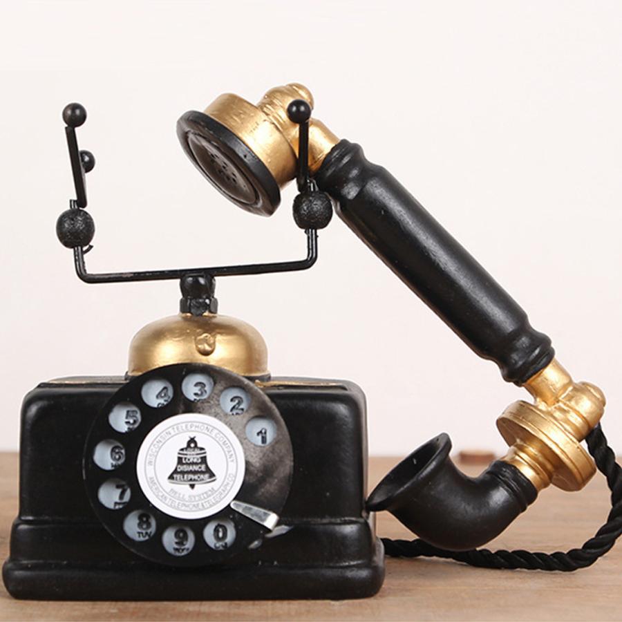 レトロ 電話機 オブジェ ヨーロッパ風 ヴィンテージ インテリア雑貨
