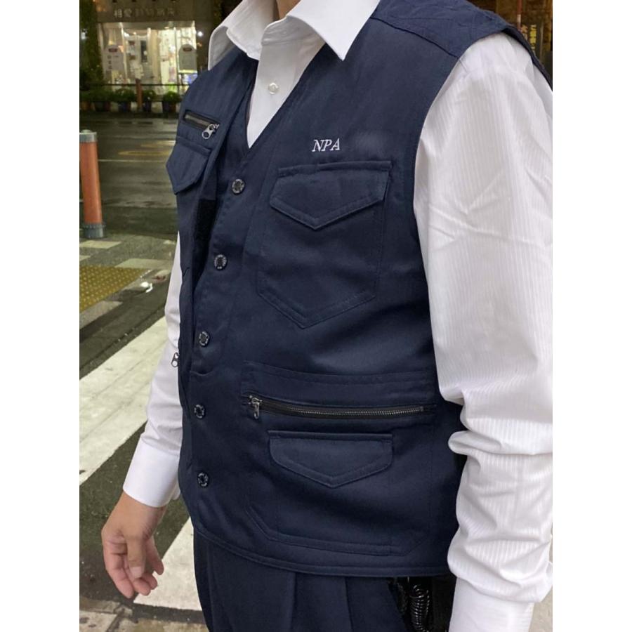 警察 アパレル 暖か特殊インナーベスト◇カラビナ/ジッパーグリップ付