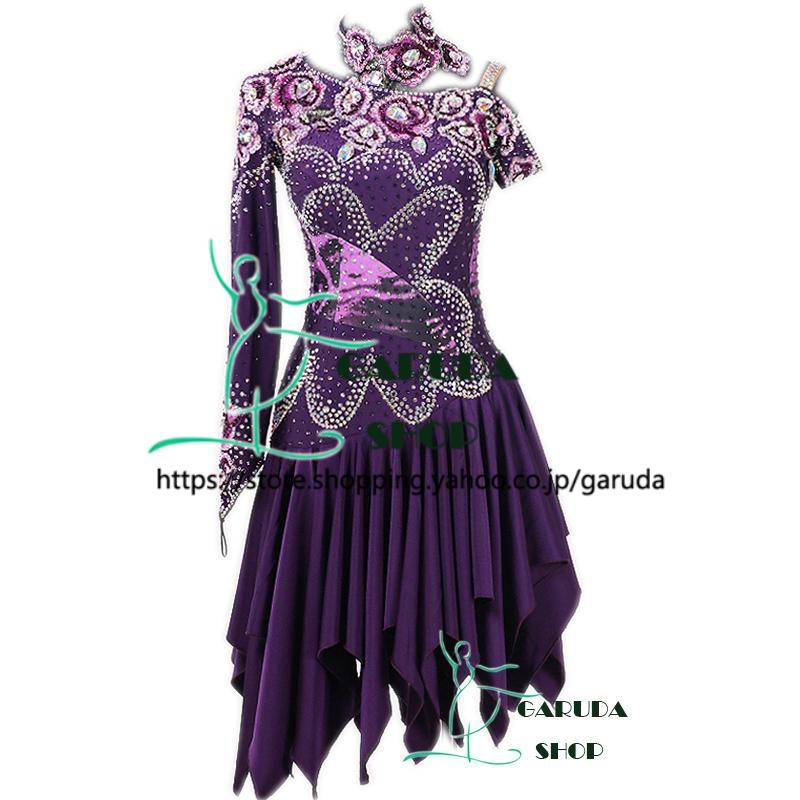 Garuda SHOP レディース社交ダンス衣装 競技ドレス ラテンドレス 高級