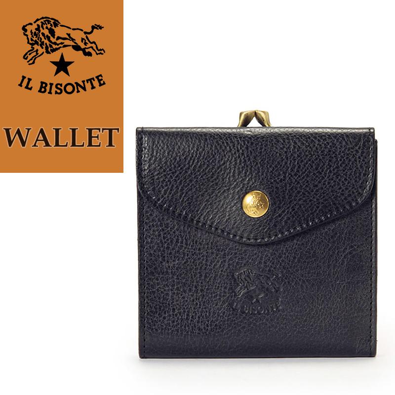 IL BISONTE（イルビゾンテ） 正規取扱店 レザー がま口付き 2つ折り