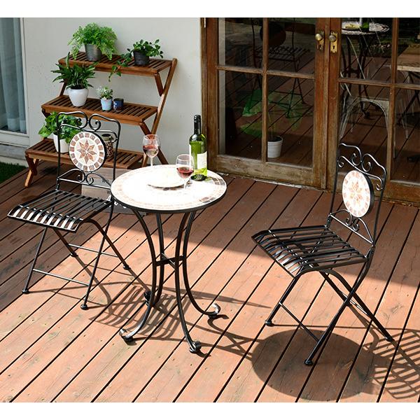 山善（YAMAZEN） ガーデンファニチャー ガーデンテーブルセット