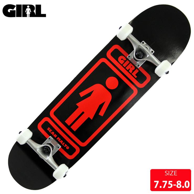 スケボー コンプリート ガール GIRL SEAN MALTO BLK DECK サイズ 7.75