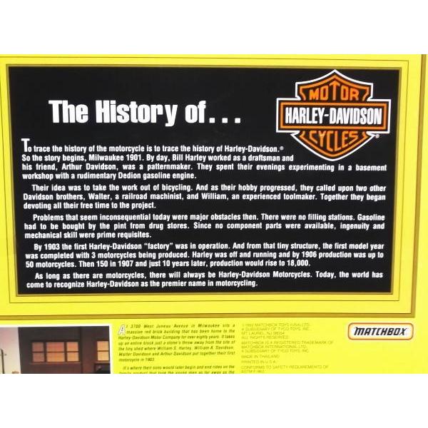 MATCHBOX ハーレーダビッドソン 90周年記念版 1992年 バイク トラック