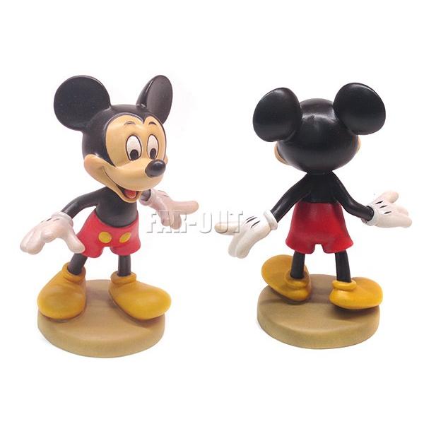 ミッキー&ミニー 木彫り 人形 ドール フィギュアリン 2点セット CONRAD