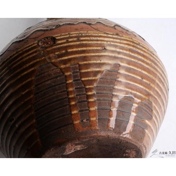 古丹波 えへん徳利 イッチン 筒描 酒器古民芸 花瓶 花器 : 古美術久田