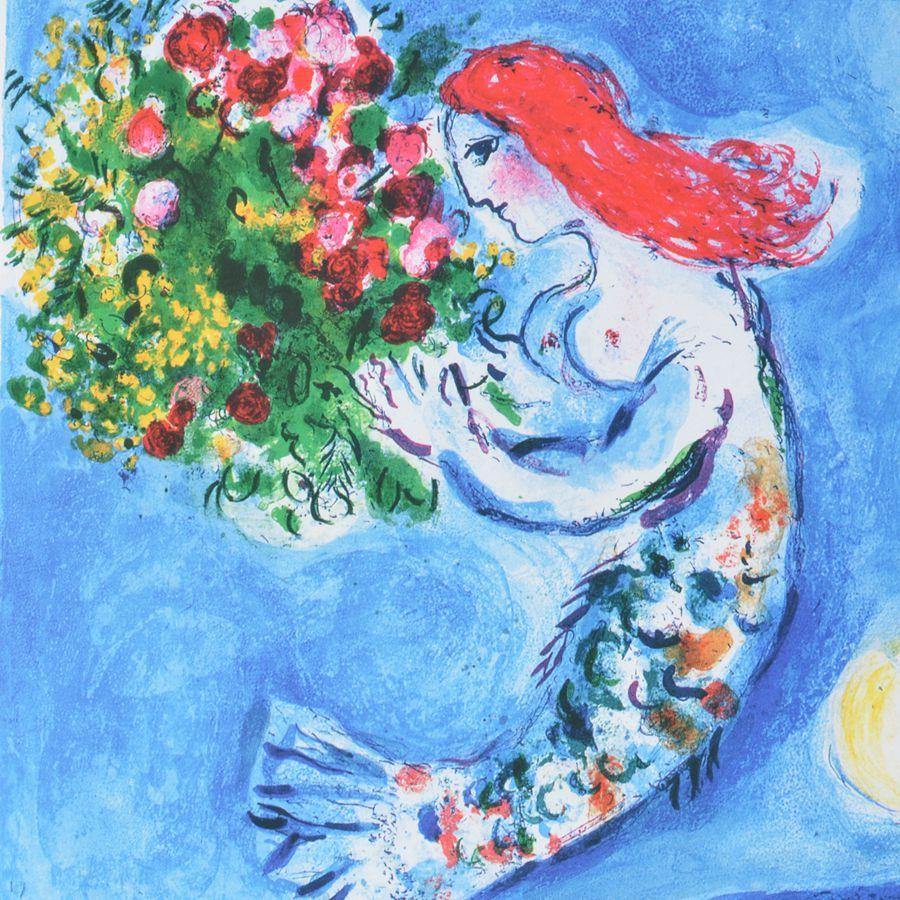 絵画通販 シャガール 天使の湾 額縁付き : 絵画販売のアートギャラリー