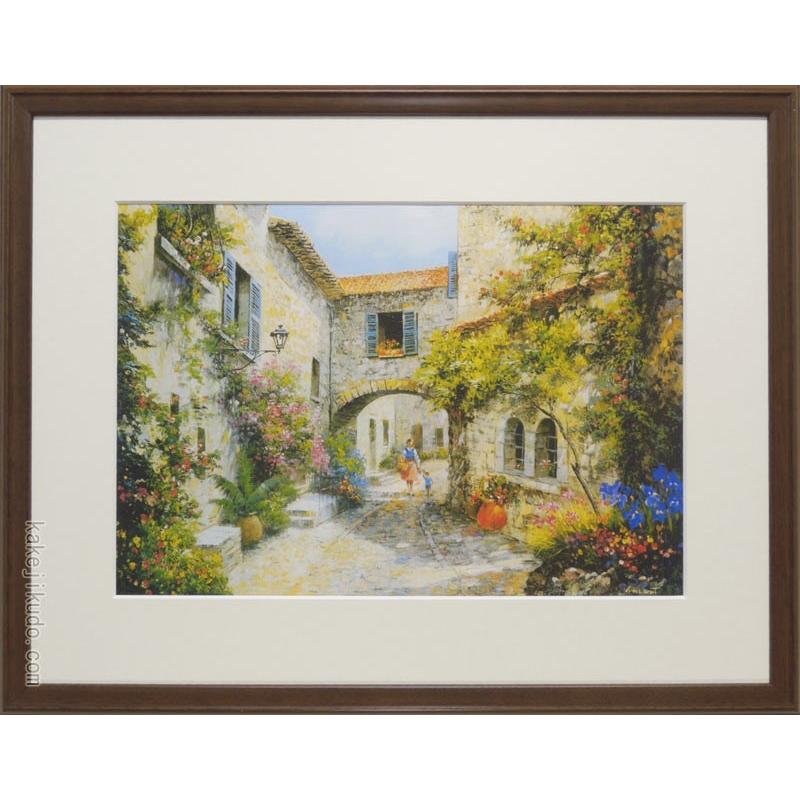 ビンセント・スミス 絵画 スペインの街並み アートポスター 【複製