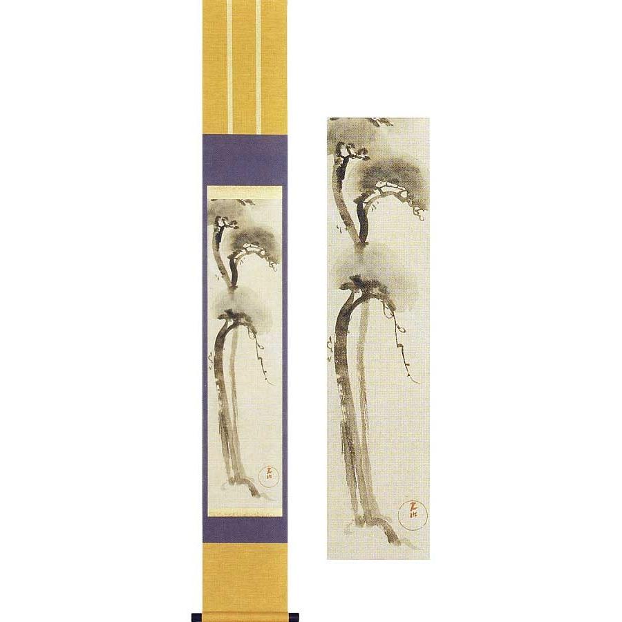 掛け軸 尾形光琳 『松の図』 【掛軸】【半間床】【趣味】 : 掛け軸