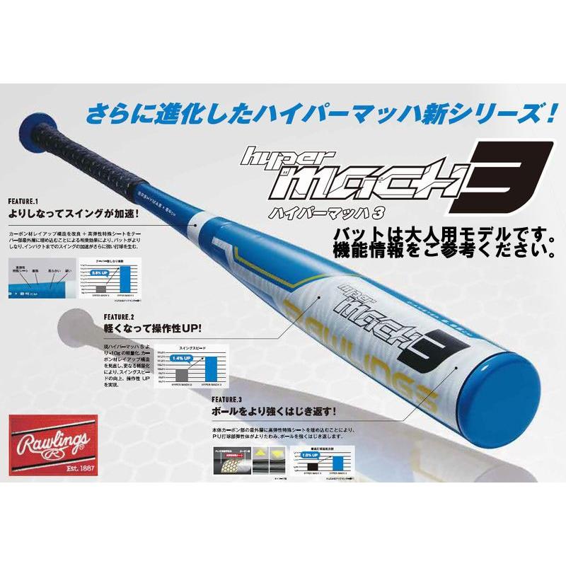 Rawlings（ローリングス） 少年軟式バット ハイパーマッハ3 ミドル