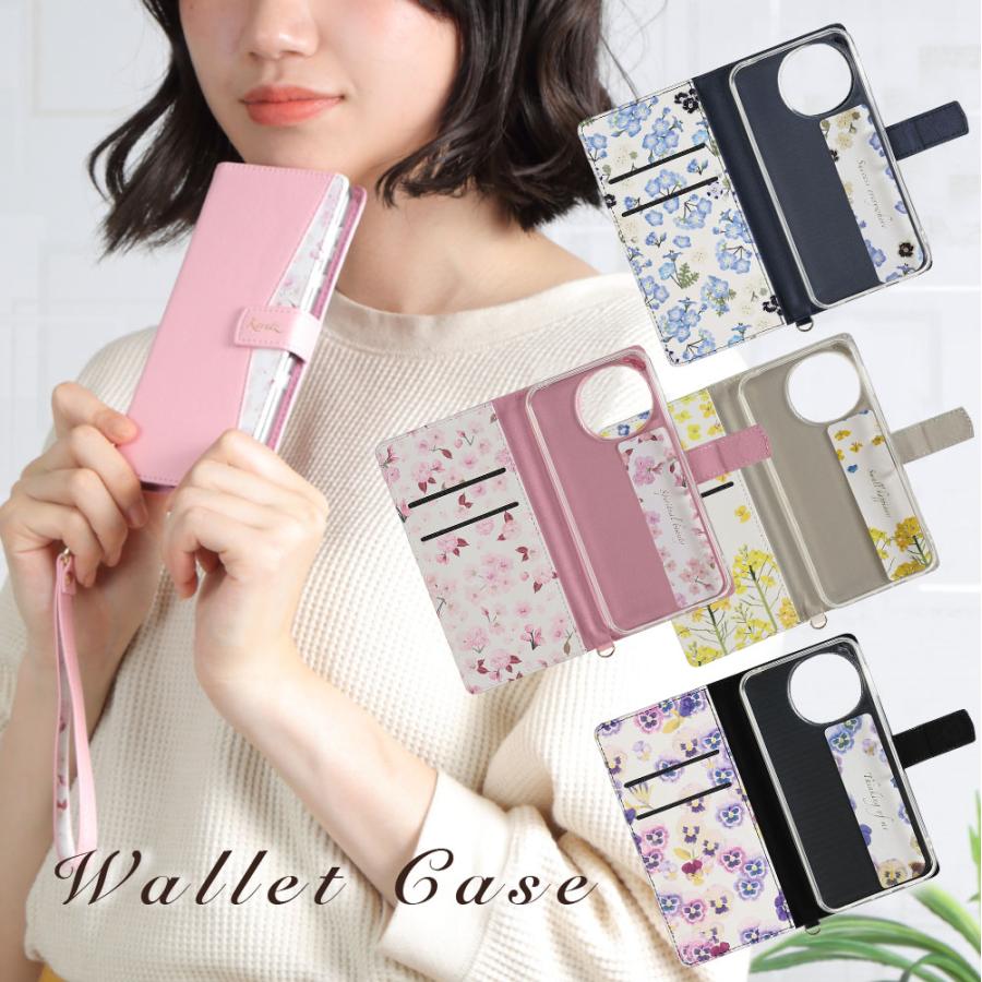 AQUOS sense9 sense10 ケース 手帳型 花柄ケース アクオスセンス9