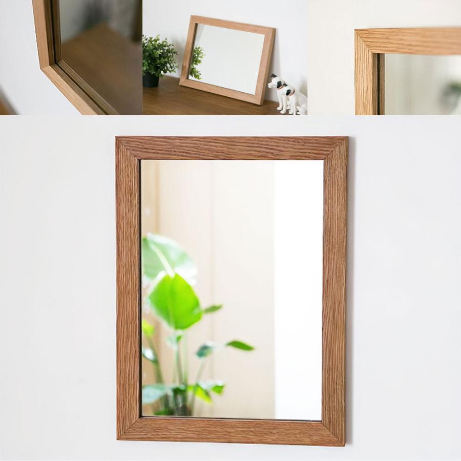 洗面台 鏡 木枠 交換 diy 洗面鏡 /オーク 400×300 木枠幅30mm/ 姿見