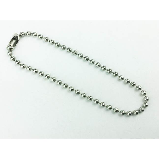 ボールチェーン シルバー 10本 全長10cm ボール径1.5mm アクセサリー