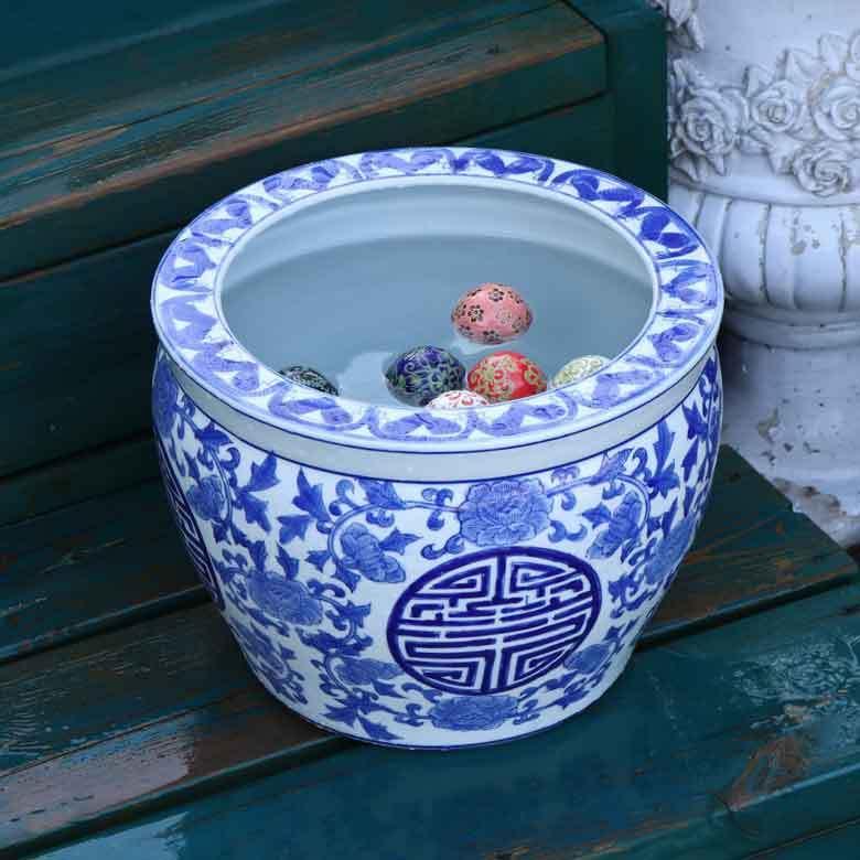 水鉢 大型 10号 寿 火鉢 鉢カバー プランターカバー プランター メダカ