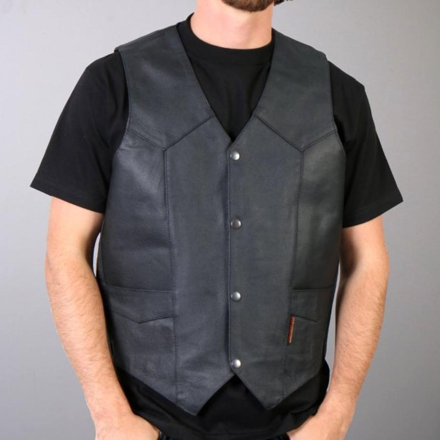 レザーベスト 本革 メンズ バイカー Hotleathers クラシックスタイル 2