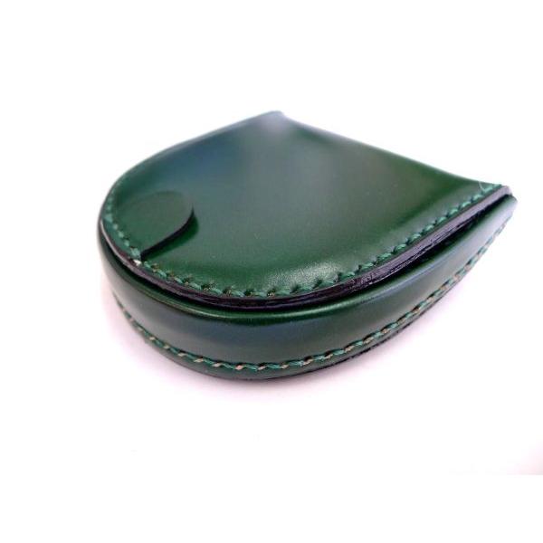 コードバン コインケース（馬蹄型小銭入れ） ダークブラウン メンズ