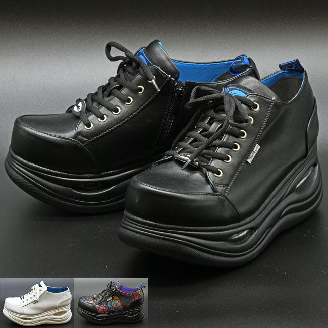 YOSUKE（ヨースケ） メンズ ブーツ スニーカー 厚底 ブラック 黒 厚底