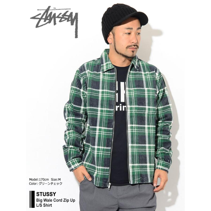 STUSSY（ステューシー） シャツ 長袖 メンズ Big Wale Cord Zip Up