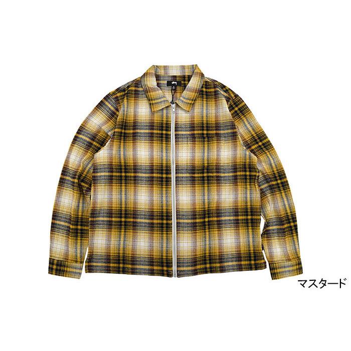 STUSSY（ステューシー） シャツ 長袖 メンズ Shadow Plaid Zip (stussy