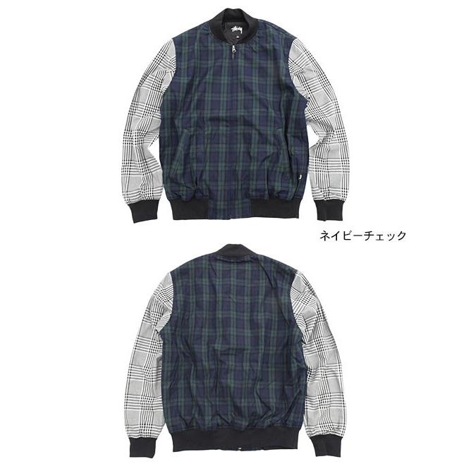 STUSSY（ステューシー） ジャケット メンズ Mixed Plaid Bomber(stussy