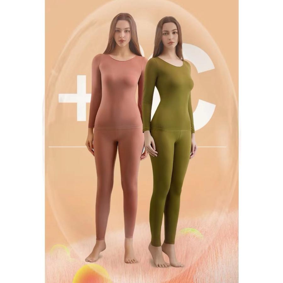 シームレスサーマルアンダーウェア ソフトで極薄 保温下着 快適な