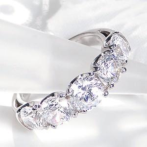 pt900 プラチナ ダイヤモンド ダイヤ 指輪 リング エタニティ 3.0ctUP