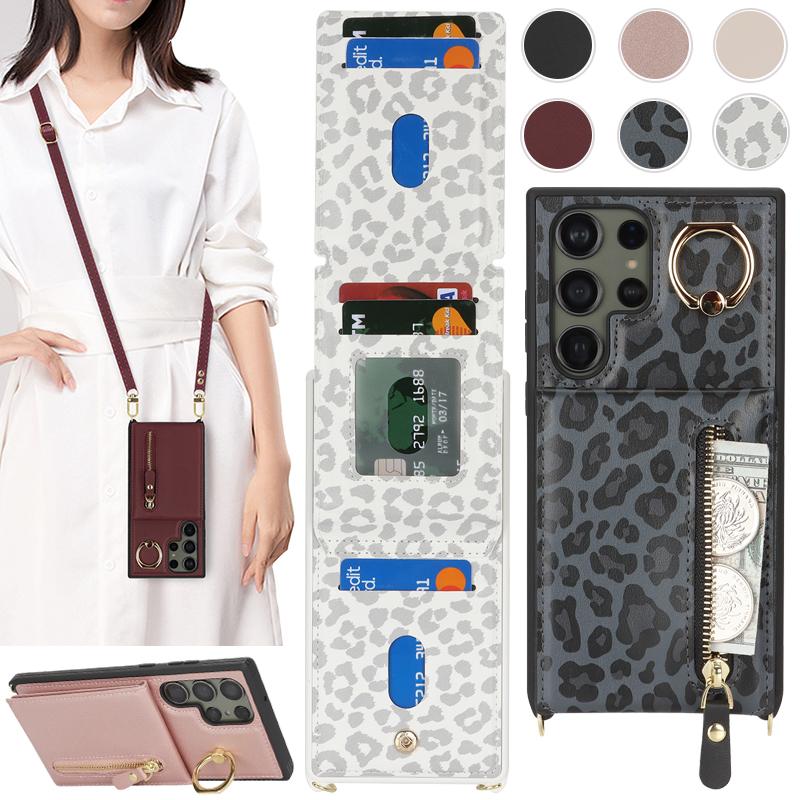 Galaxy S S24 Ultra ( SC-52E / SCG26 ) ケース ショルダー レオパード
