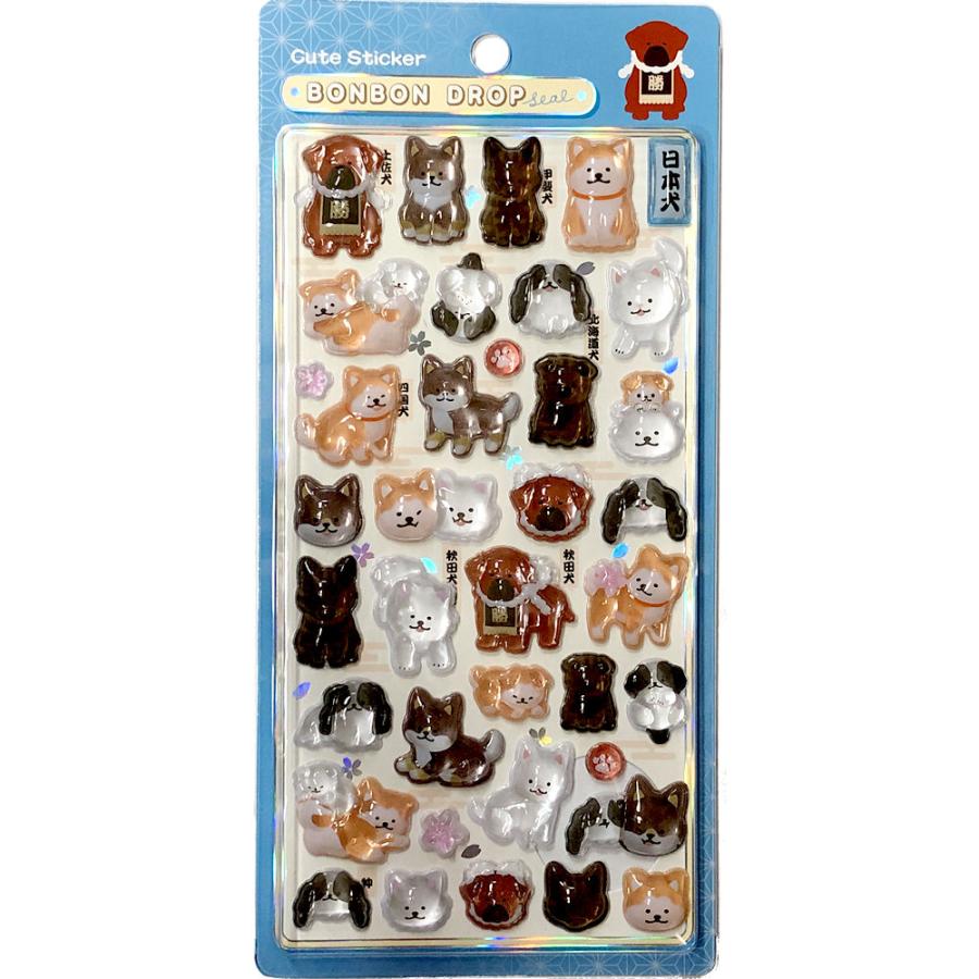 Q-LiA（クーリア） ボンボンドロップシール 和犬 正規品 3Dシール