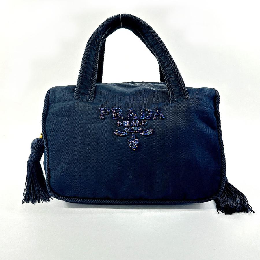 prada アクセサリーポーチ mv633 水色 プラダ PRADA 三角ロゴ ポーチ