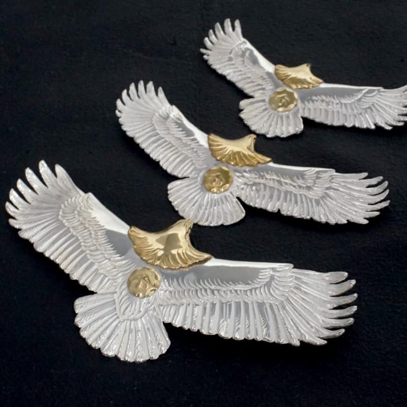 18金OLD金メタル付き大イーグル OLD フェザーイーグル 中イーグル 小