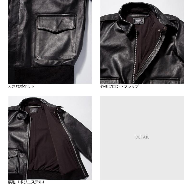 Horn Works 本革 A-2フライトジャケット メンズ ホーンワークス 3482