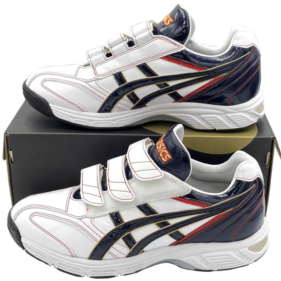 ASICS（アシックス） 【サイズ交換送料無料】ホワイト×ネイビー 野球