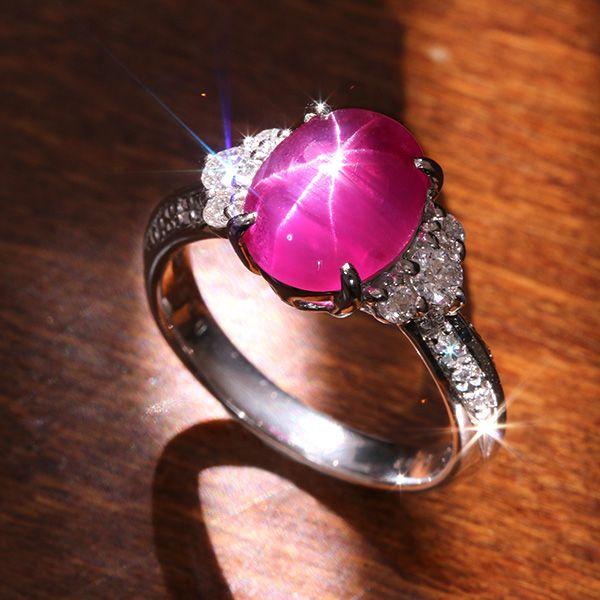 MIKIMOTOのストーンからリメイク・ビルマ産 貫禄 スタールビー 2.99