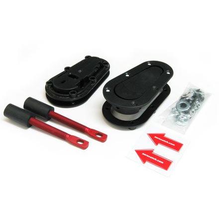 Aerocatch エアロキャッチ ボンネットピン 120-2000 キー無し アルミ