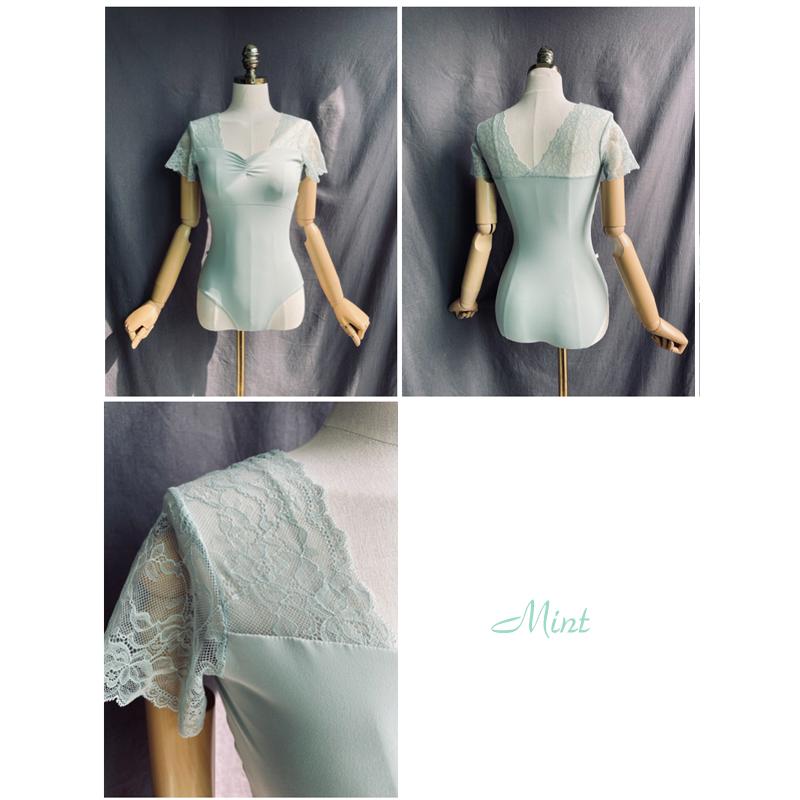 バレエ レオタード 大人 半袖 イイレイル iiLaire Clare レース袖 6色