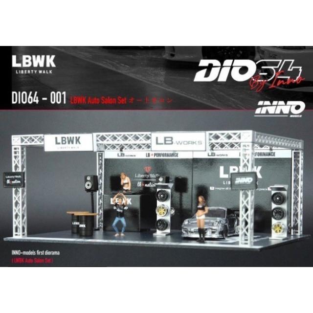 INNO64 DIO64-001 LBWK オートサロン ジオラマ 997 LBWK Chrome(右