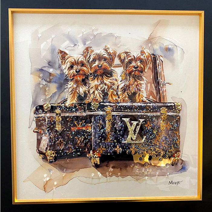 送料無料 クリスタルアートパネル オマージュアートパネル ヨークシャ