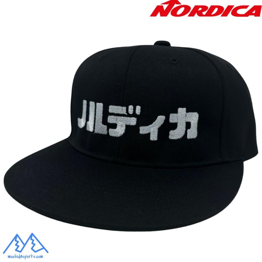 NORDICA（ノルディカ） フラットバイザー キャップ 帽子 ブラック