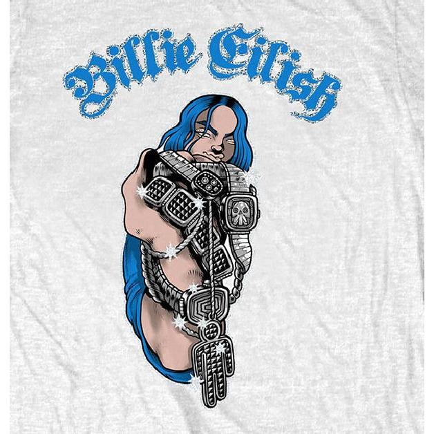 ビリー アイリッシュ Tシャツ Billie Eilish Bling 正規品 白 ロックT