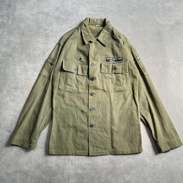 VINTAGE 40's U.S ARMY M-43 HBT JACKET 13 STAR BOTTON Size 38R 40