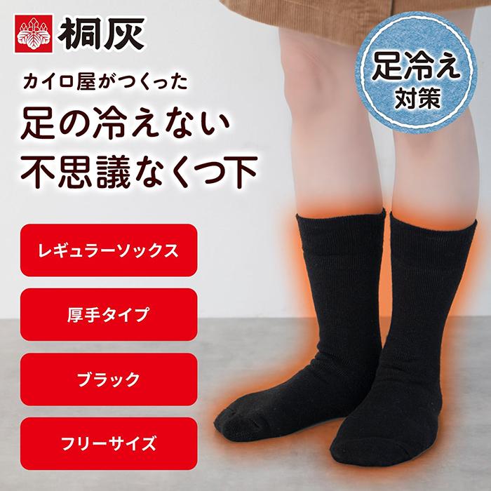 久光製薬 桐灰 足の冷えない不思議なくつ下 レギュラーソックス 厚手