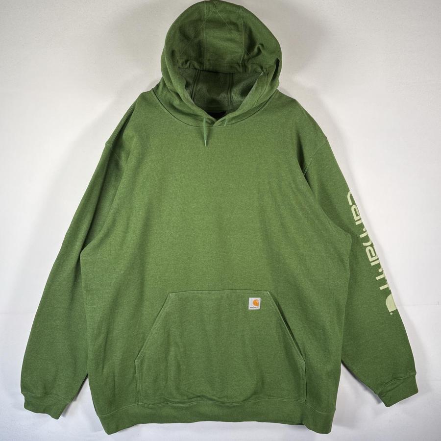 Carhartt（カーハート） 古着 パーカー スウェット 袖ロゴプリント