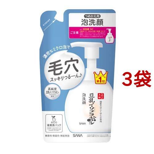 サナ なめらか本舗 泡洗顔 NC つめかえ用 ( 180ml*3袋セット )/ 豆乳
