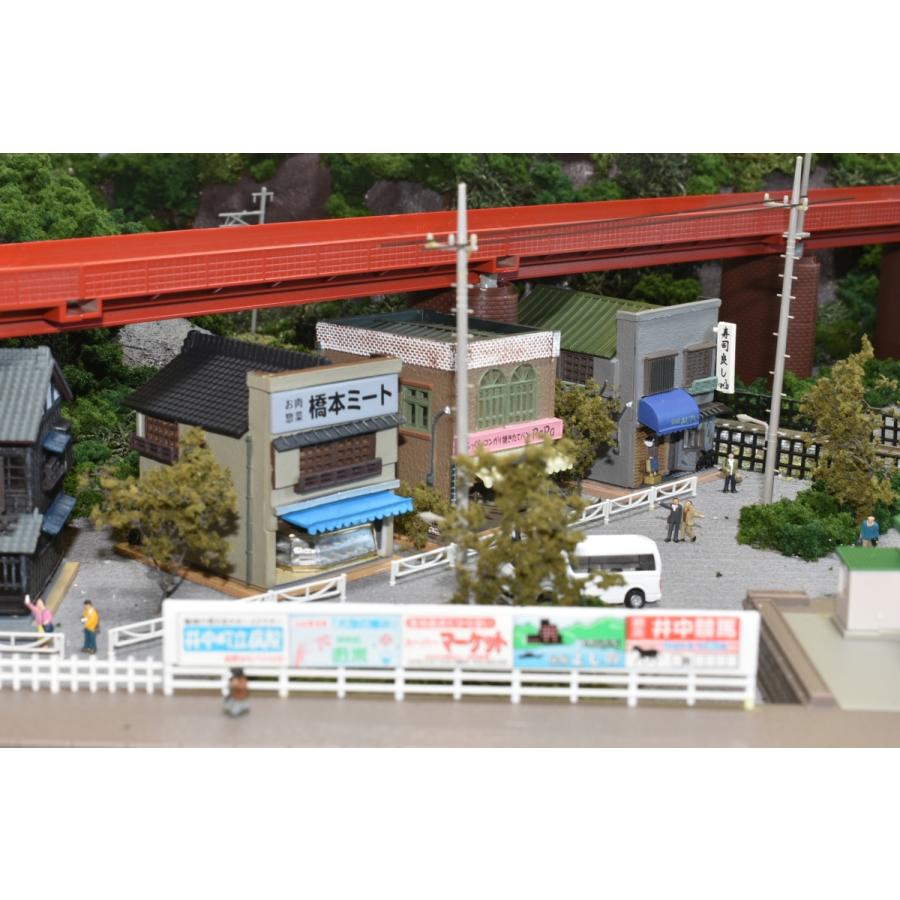 鉄道模型 ジオラマレイアウト Nゲージ用 単線150x65cm 川のある町8の