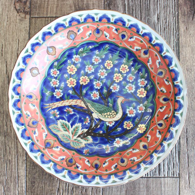 IZNIK陶器 大皿 18世紀 イズニック イズニク オスマントルコ 修復接合